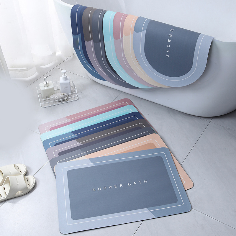 Jet Home Bathroom Mats - Absorberende Badkamer Badmat Anti-Slip Douche Tapijt