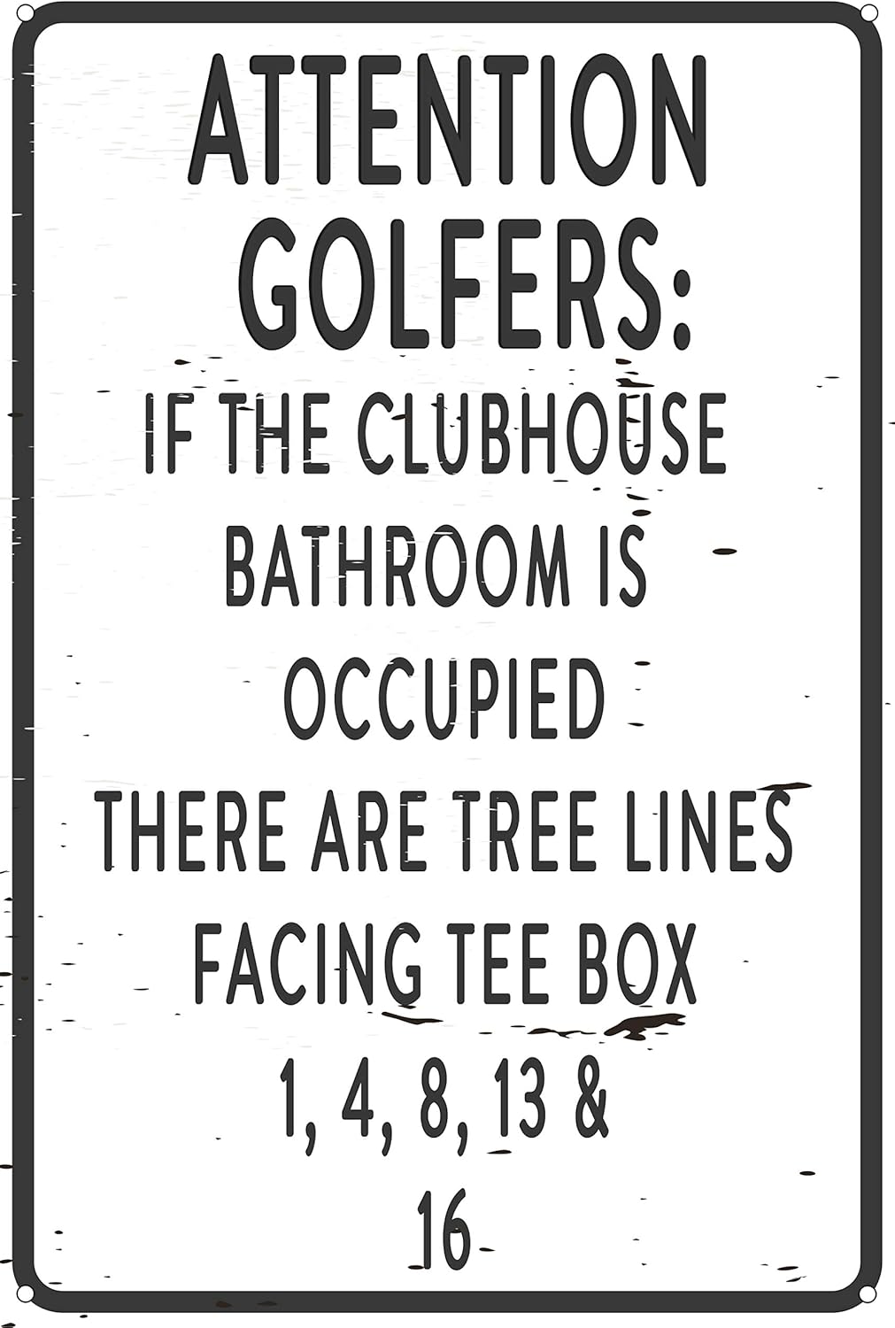 Home Bathroom Occupied Sign - Toothsome Studios Let op golfers als