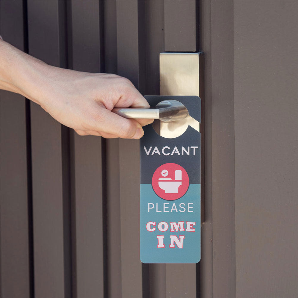 Home Bathroom Occupied Sign - 2 stuks toiletdeurhangerbord dubbelzijdig bezet-bord PVC