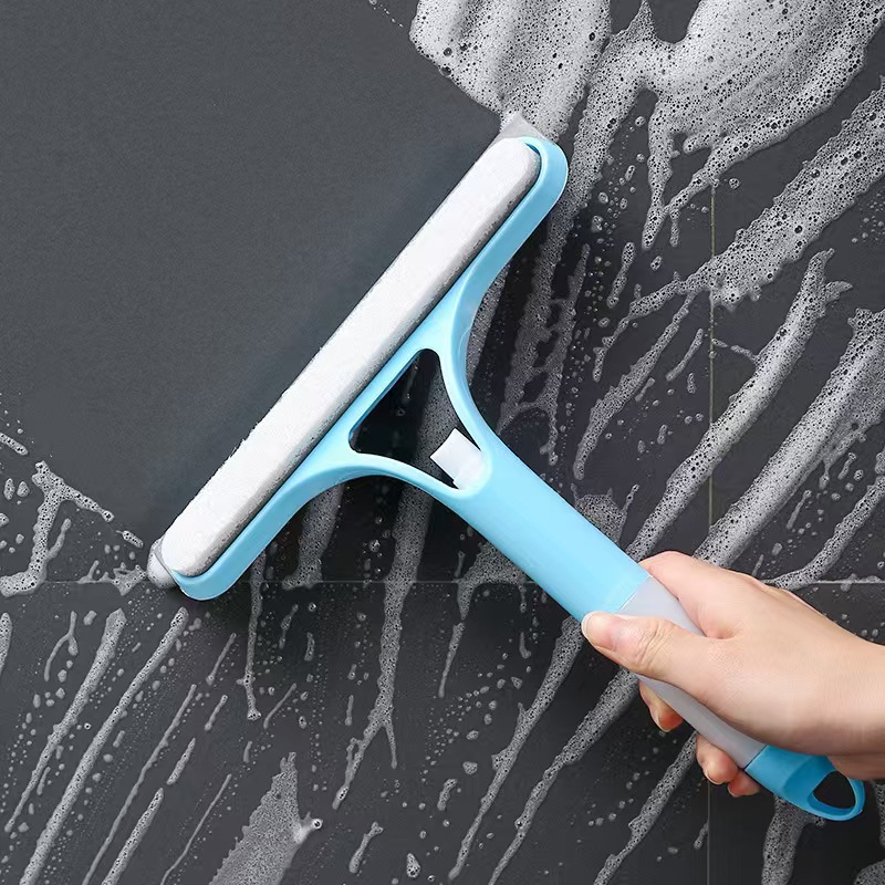Glass Soap Dish - Dubbelzijdige raamreiniger Autoglasschraper Badkamerspiegel Ruitenwisser Zeepspray