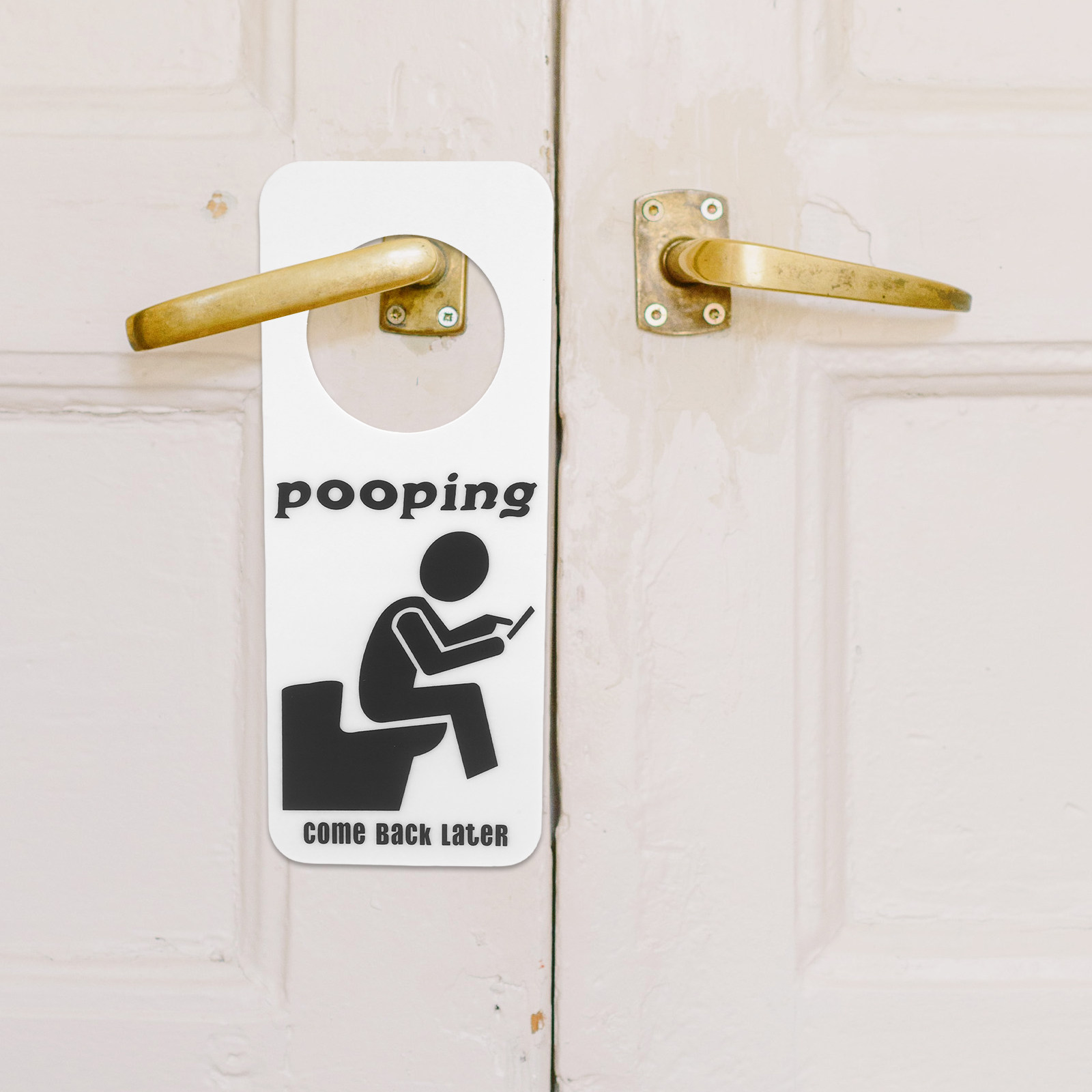 Home Bathroom Occupied Sign - Grappig toiletbordje, bezet-badkamerdeurhanger, humoristisch toiletbordje hangend