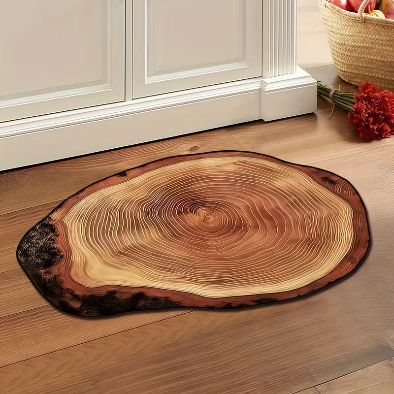 Jet Home Bathroom Mats - 1pc prachtige gesimuleerde houtstructuur badkamermat voor