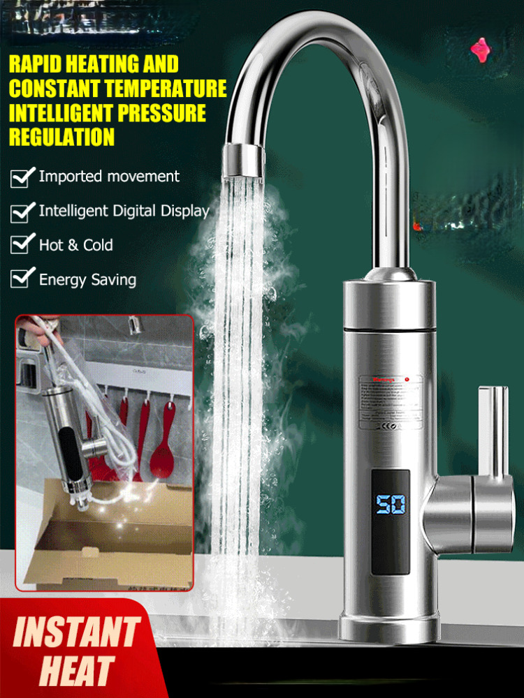 Home Bathroom Water Heater - Badkamer Elektrische kraan Snelle verwarming Keuken