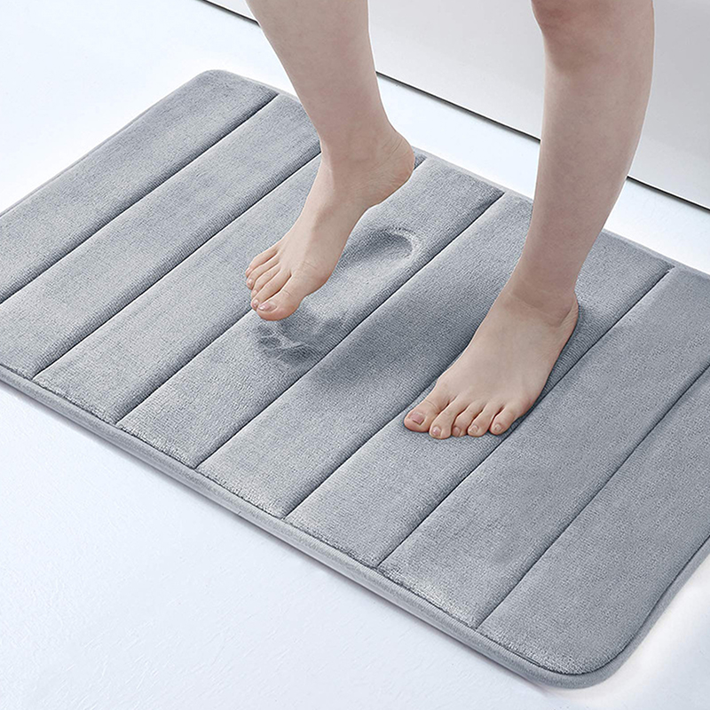Jet Home Bathroom Mats - 60X40Cm Badkamer Verdikte Anti-Slip Mat Snelle