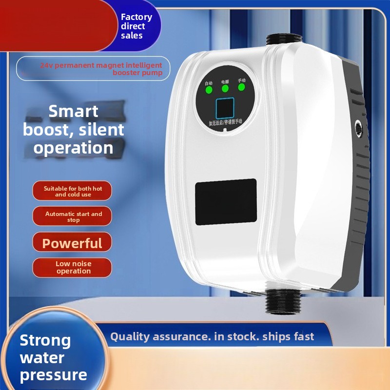 Home Bathroom Water Heater - 24V DC douchedrukverhogingspomp, stille automatische boilerbooster