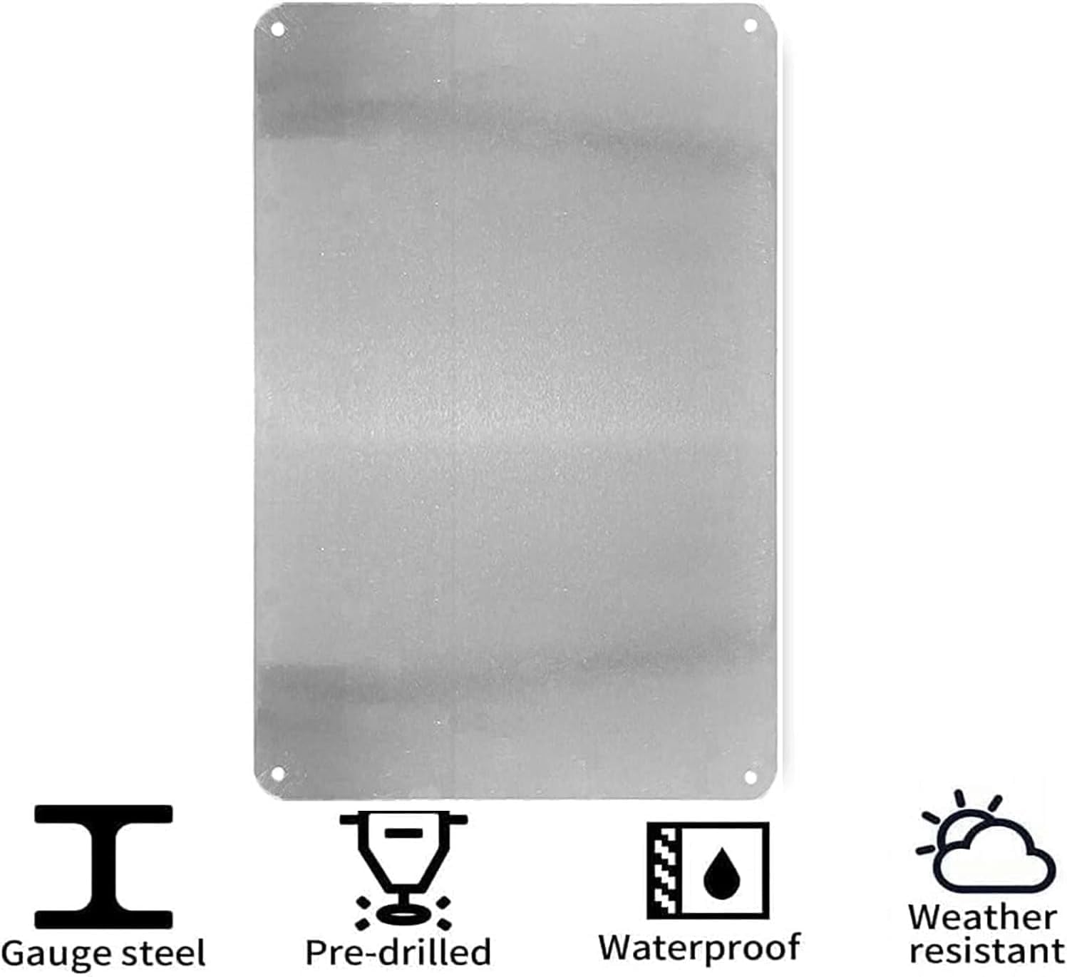 Grappig metalen blikken bord D - Home Bathroom Quotes recensie en prijs