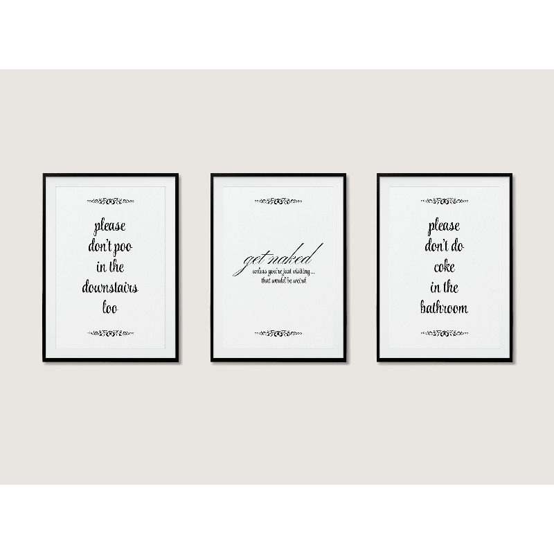 3 stuks moderne, stijlvolle ba - Home Bathroom Quotes recensie en prijs