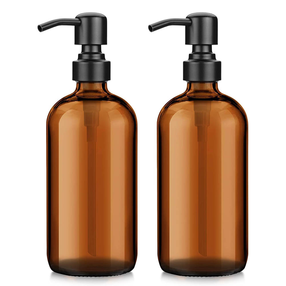 Amber glazen zeepdispenser met - Glass Soap Dish recensie en prijs