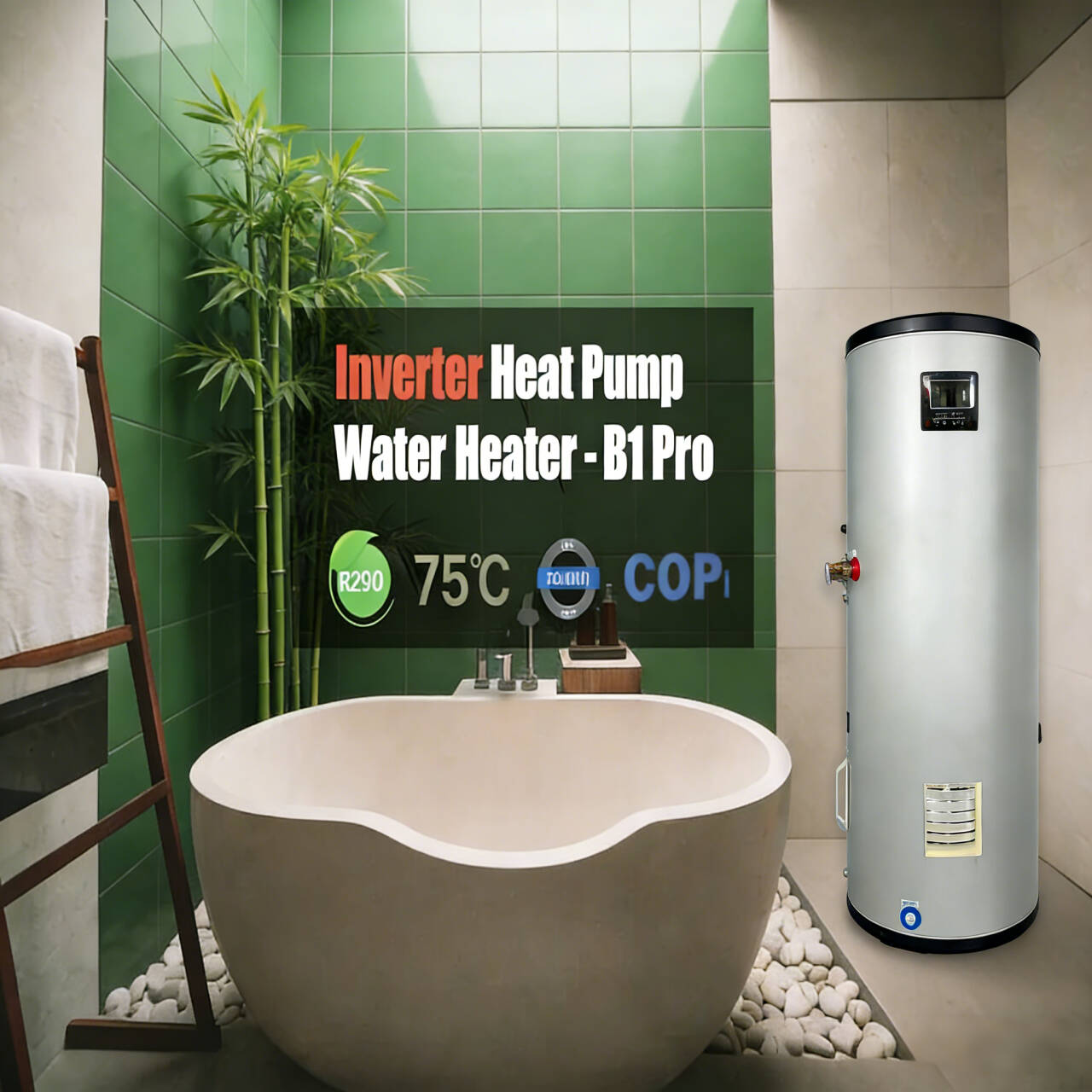 200L All-in-One warmtepompboil - Home Bathroom Water Heater recensie en prijs