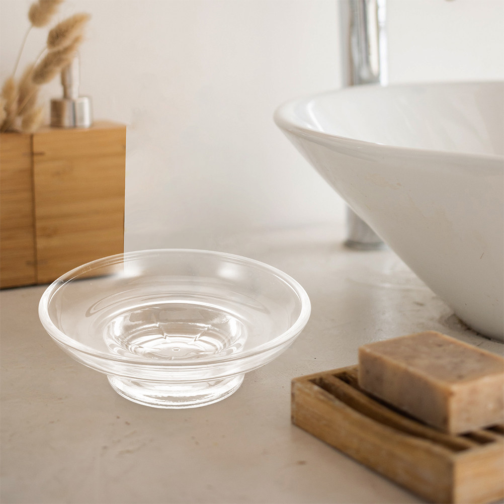 Matglazen zeepbakje rond elega - Glass Soap Dish recensie en prijs