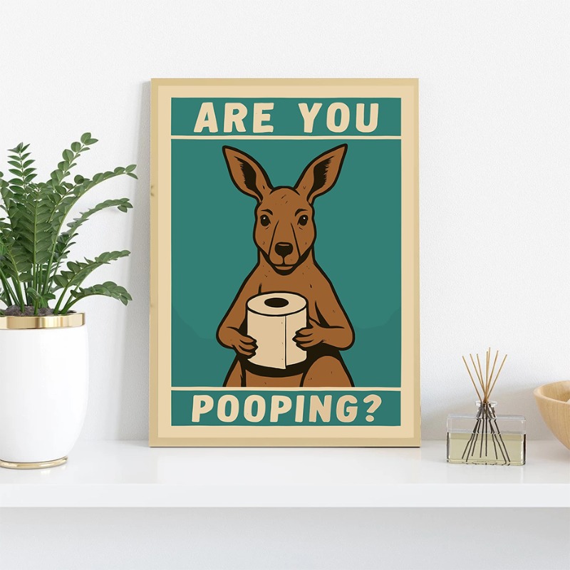 Grappige dierentoiletposter Ca - Home Bathroom Quotes recensie en prijs