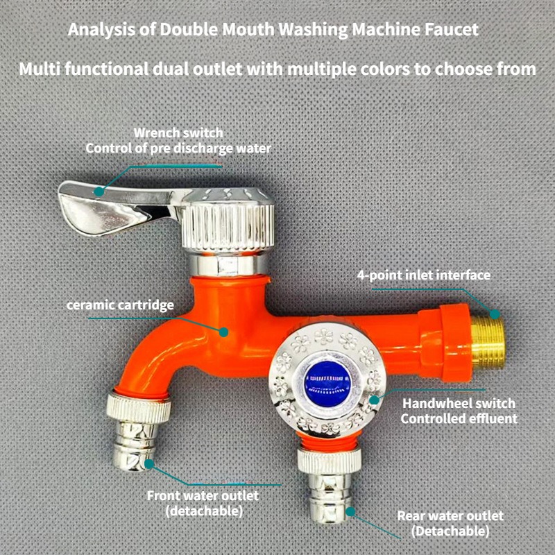 Kraan Dubbele Uitlaat Dubbele  - Home Bathroom Fittings recensie en prijs
