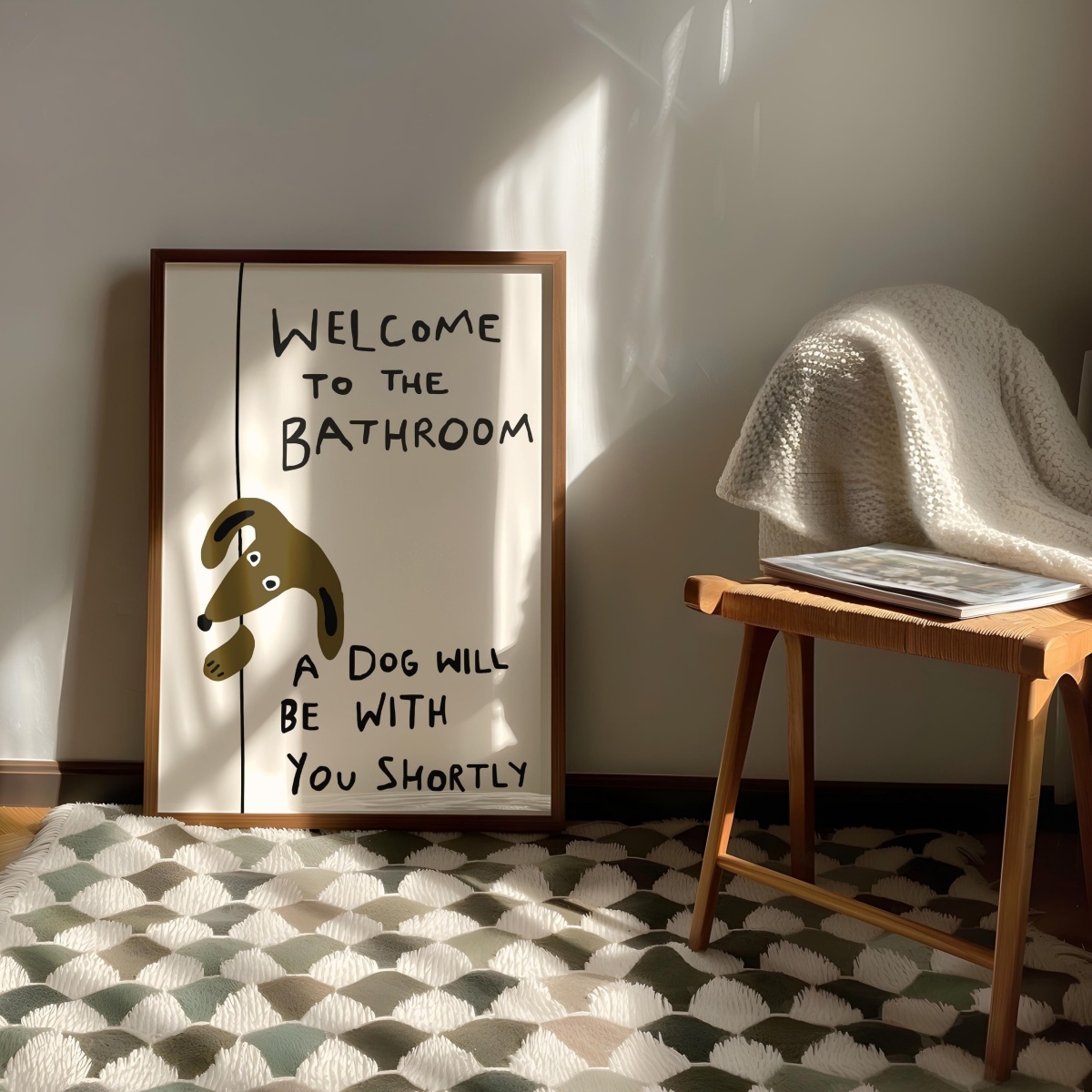 Grappige schattige hond quote  - Home Bathroom Quotes recensie en prijs