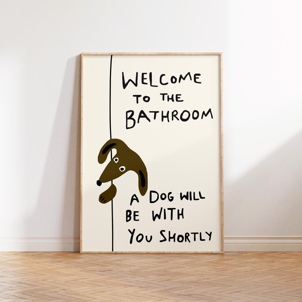 Grappige schattige hond quote  - Home Bathroom Quotes recensie en prijs