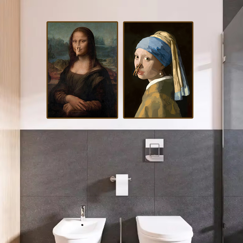 1pc grappige abstracte badkame - Home Bathroom Furniture recensie en prijs