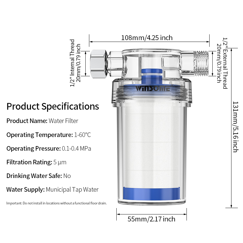 Huiswaterverwarmer voorfilter  - Home Bathroom Water Heater recensie en prijs