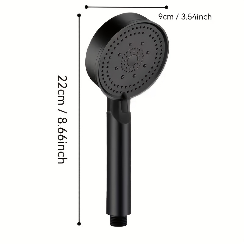 Zwarte douchekop met 5 standen - Home One Bathroom Accessories recensie en prijs