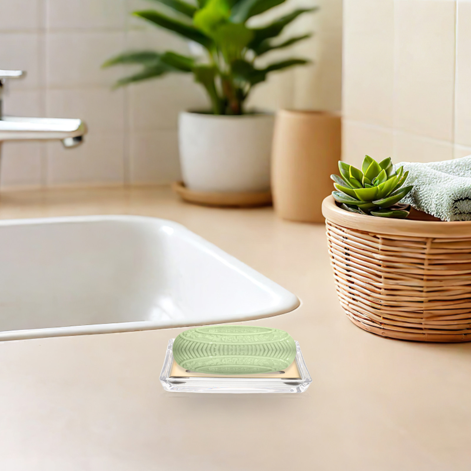 Rechthoekige transparante glaz - Glass Soap Dish recensie en prijs