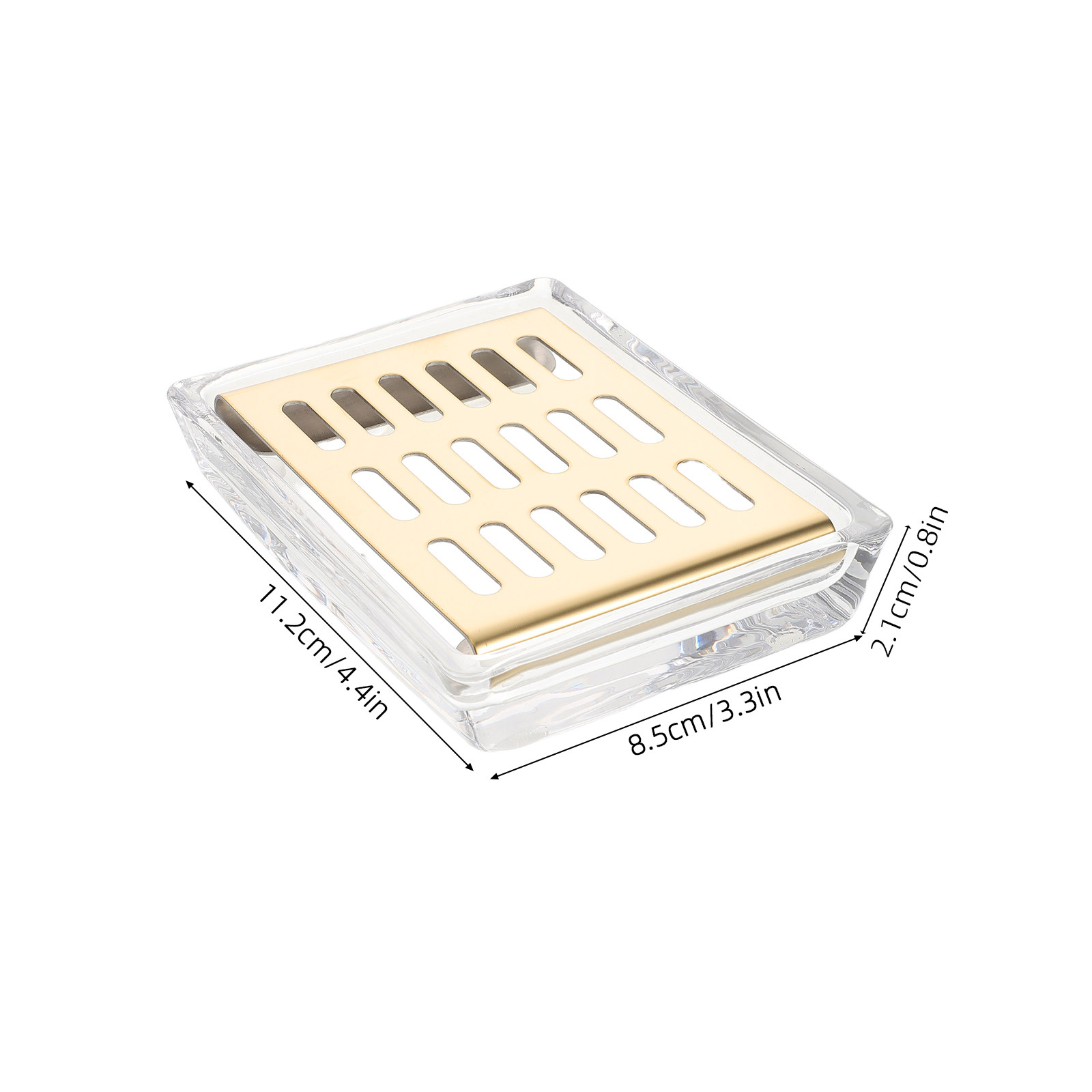 Rechthoekige transparante glaz - Glass Soap Dish recensie en prijs
