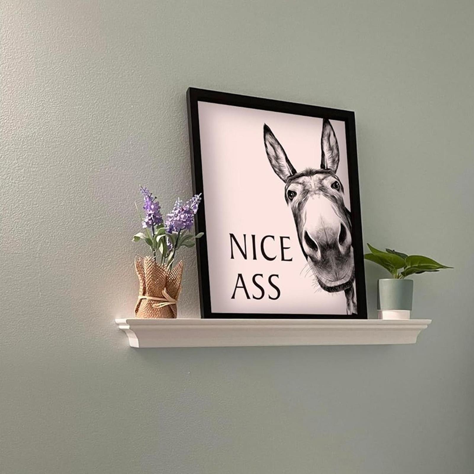 Abstract Grappige Dieren Ezel  - Home Bathroom Quotes recensie en prijs