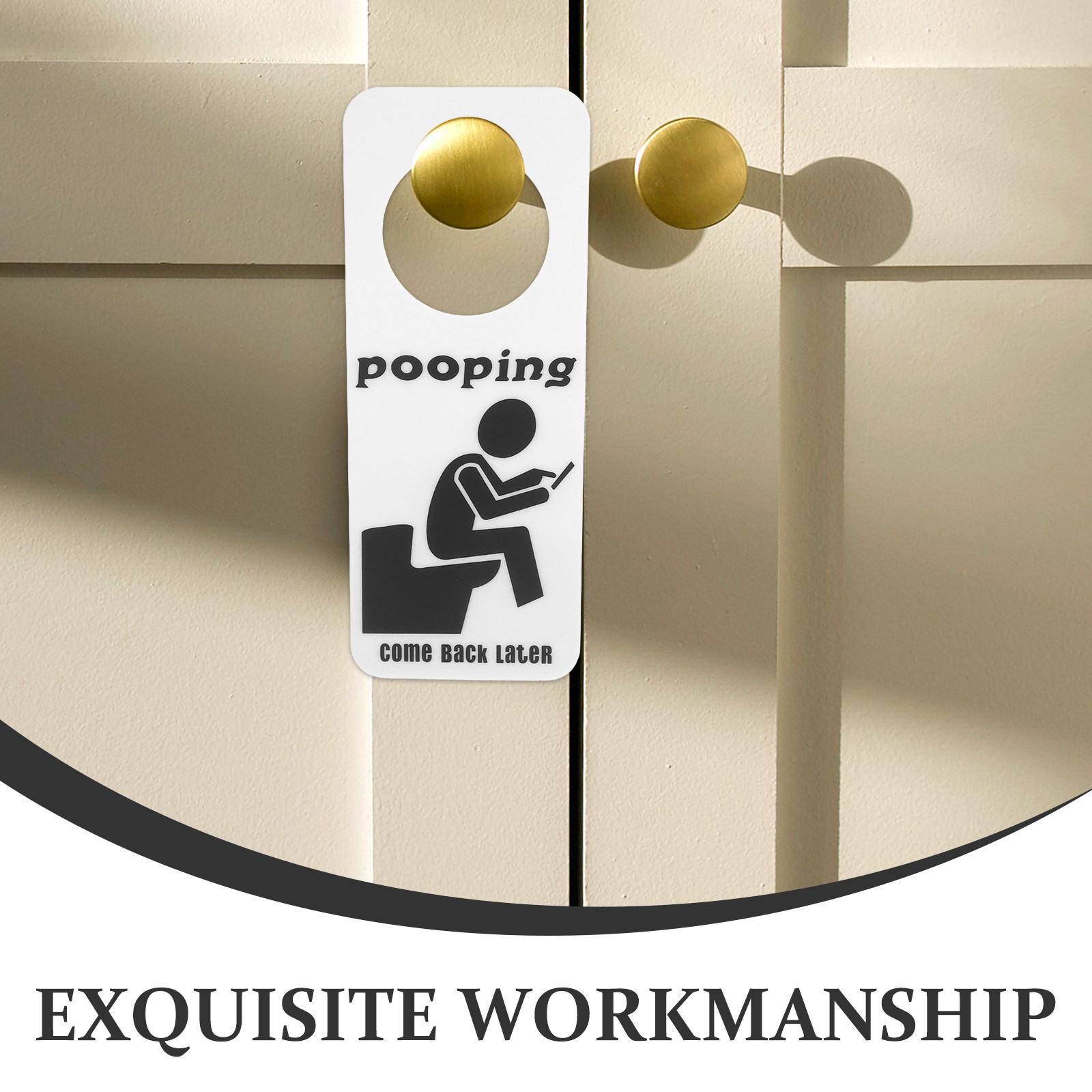 Grappige Badkamerbordje 'Bezor - Home Bathroom Occupied Sign recensie en prijs