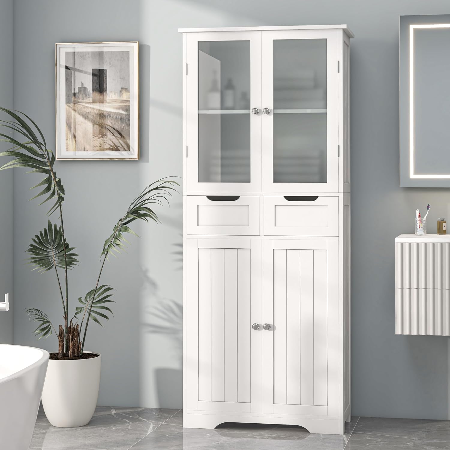 Hoge badkameropbergkast Vrijst - Home Bathroom Furniture recensie en prijs