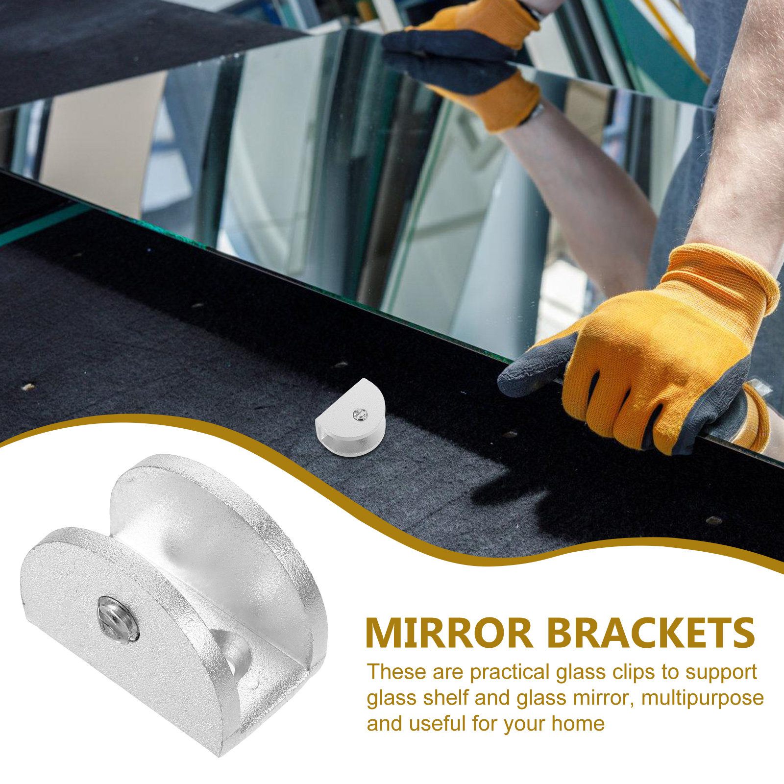 6 stuks spiegelclips, glasklem - Home Hardware Bathroom Mirrors recensie en prijs